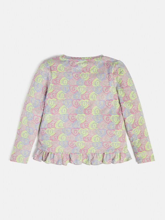 Guess цяла щампа на многоцветна тениска