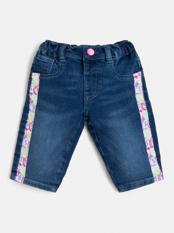 Mom Fit деним панталон син Guess