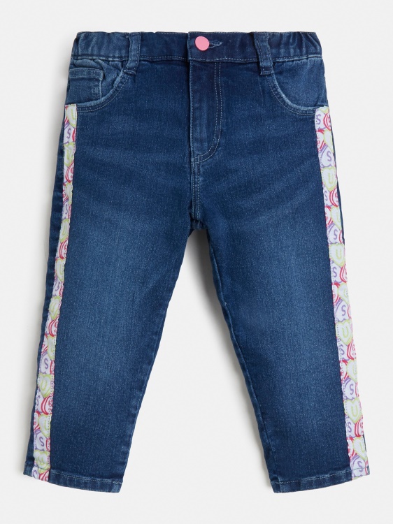 Mom Fit деним панталон син Guess