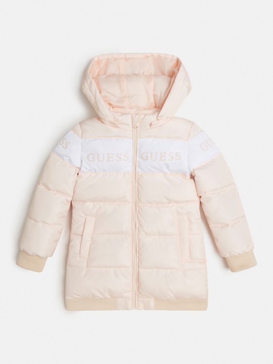 с качулка дълги пуфове Guess