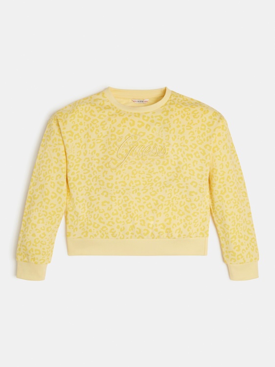 Guess Animalier суичър жълт