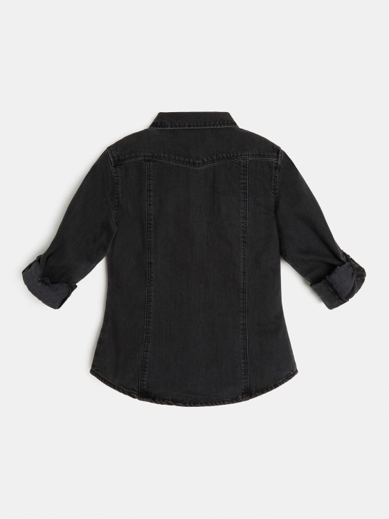 риза с черни кристали