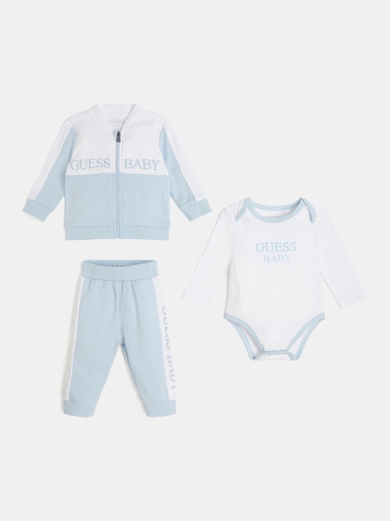 суичър Guess комплект боди и панталон светло син