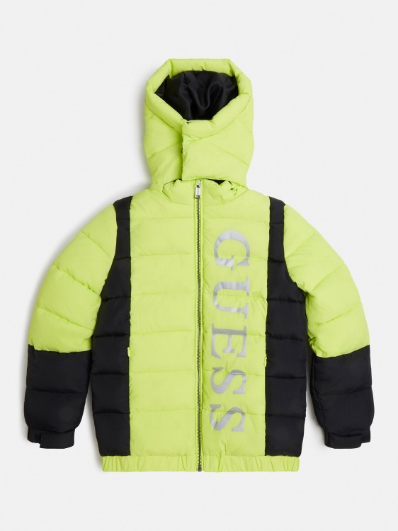 Guess предно лого Puffer зелено