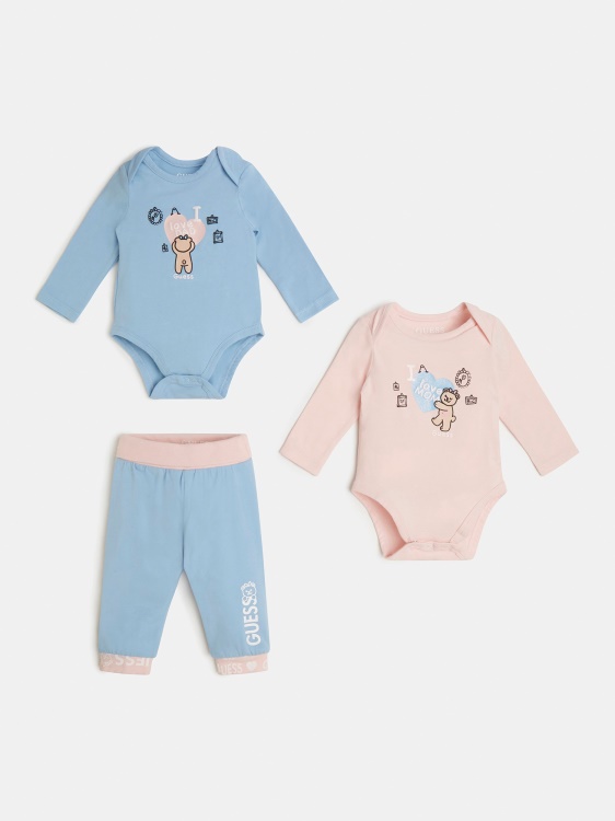 Guess Pack 2 боди и панталони мулти розови