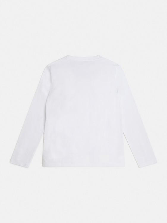 Guess нова бяла тениска с предно лого