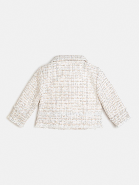 бяло сако от туид Guess