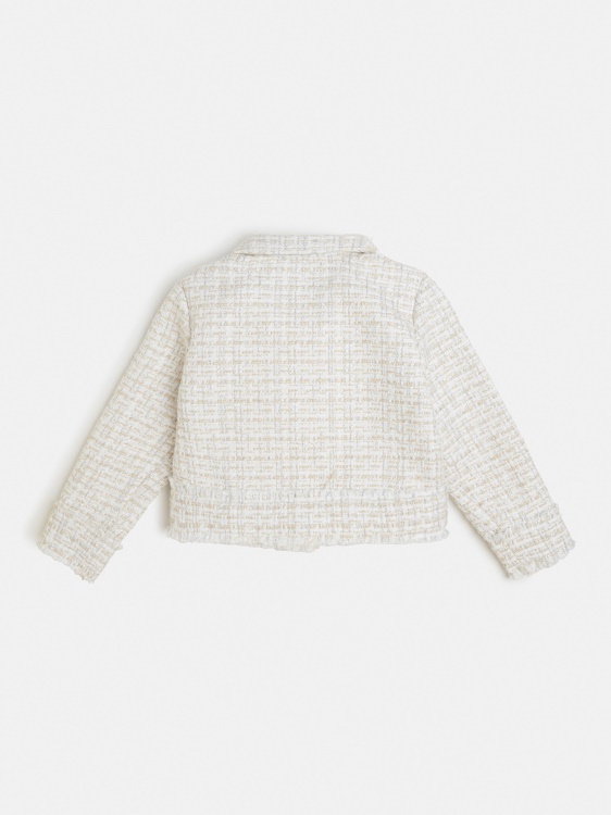 бяло сако от туид Guess