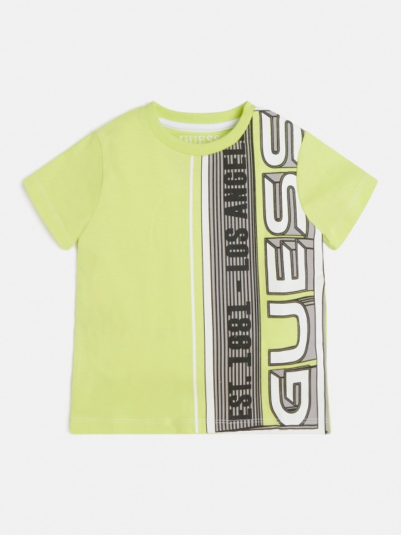 предна тениска с лого Guess зелено