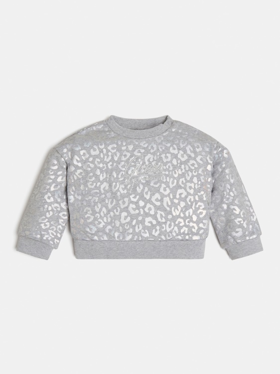 Guess сив животински суичър