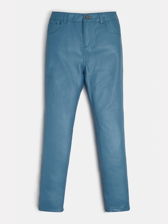 син панталон от изкуствена кожа Guess