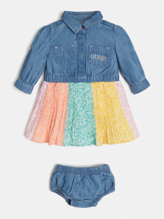 дънкова рокля и бикини Guess Blue Multi