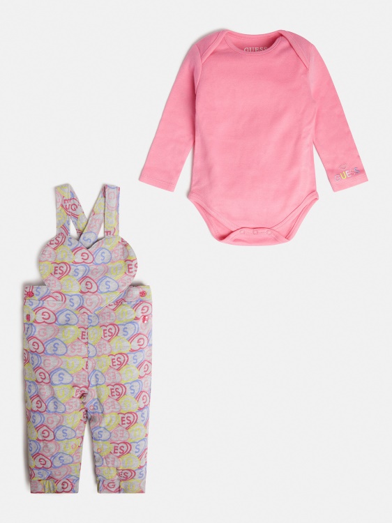 розово по цялото тяло Salopette Set Guess