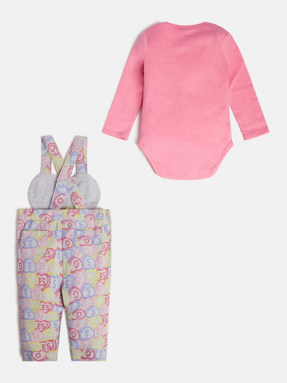 розово по цялото тяло Salopette Set Guess