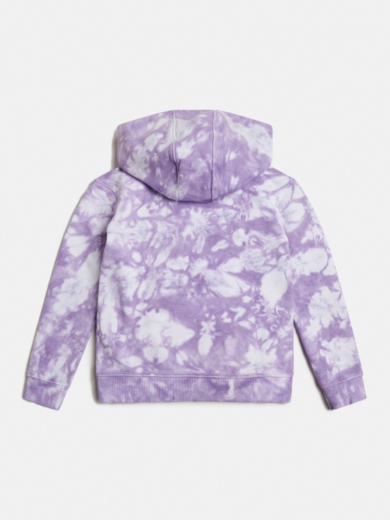 суичър Guess лилав с вратовръзка