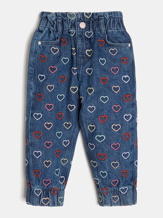 син панталон Guess с бродиран деним