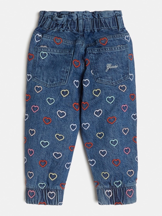 син панталон Guess с бродиран деним