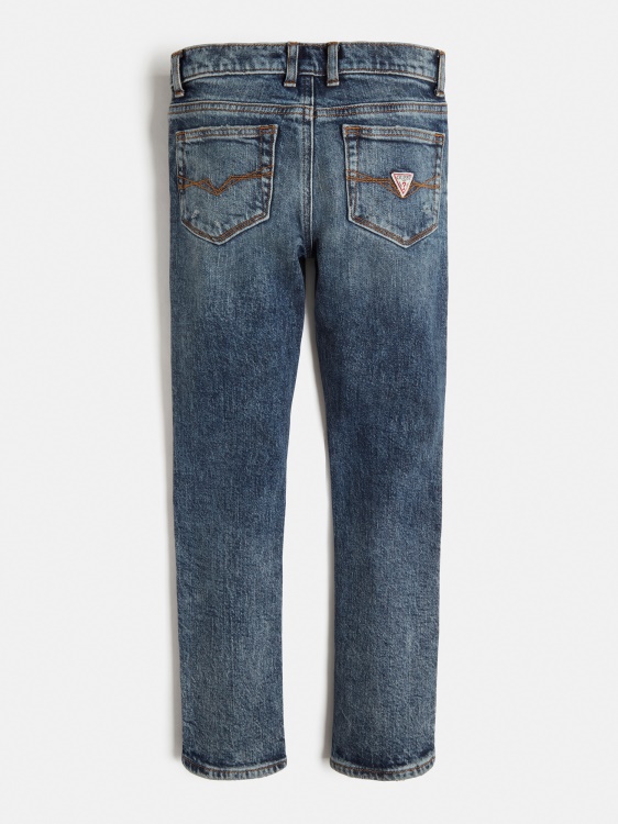 тесни дънкови панталони Guess Blue нова мода