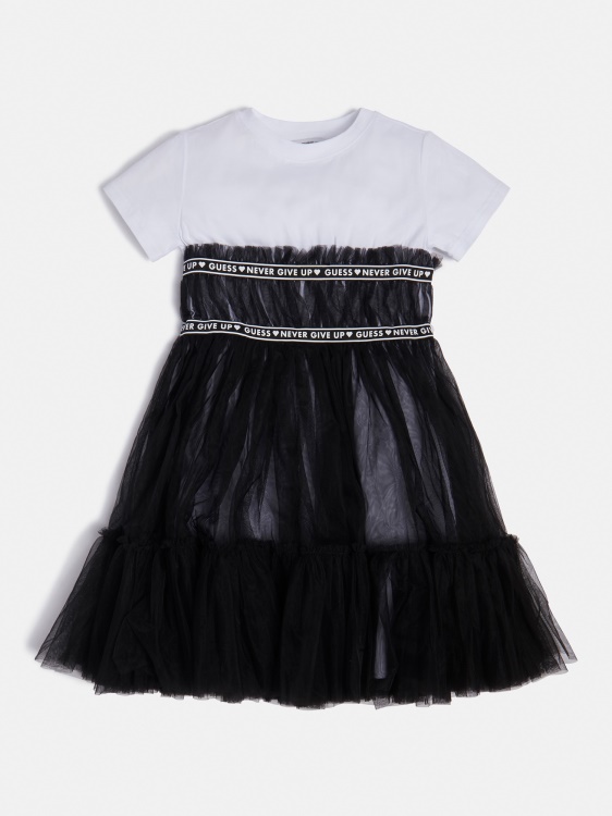 рокля с вложка от тюл Guess Black