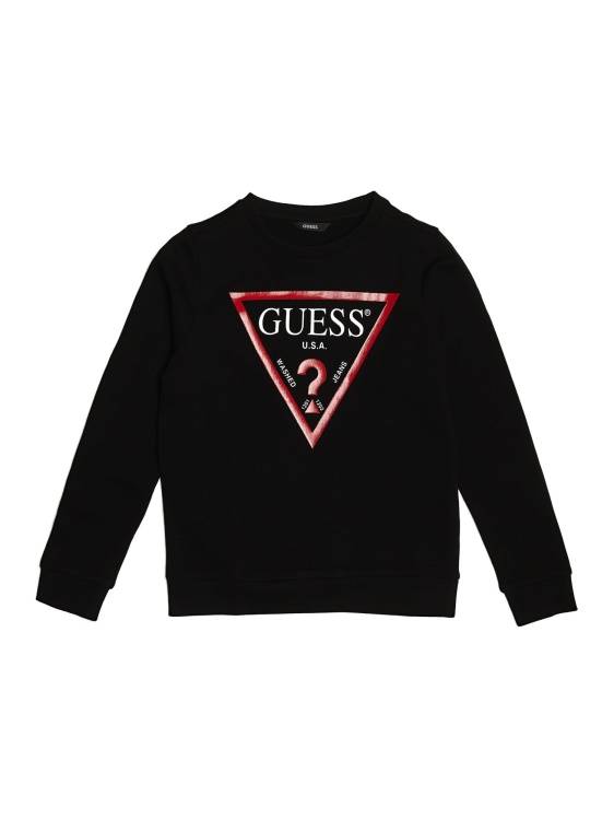 черен суичър с лого на Guess Triangle
