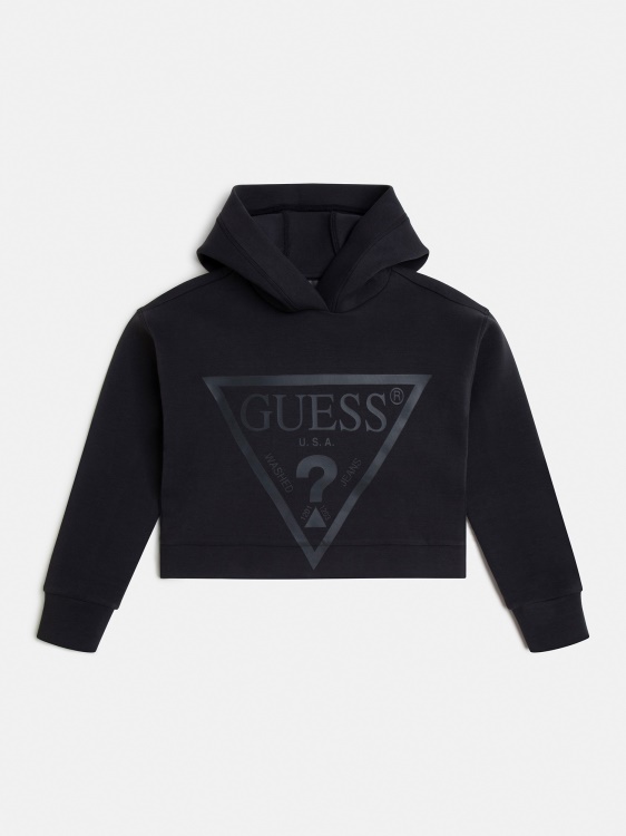 активен суичър Guess Triangle Logo тъмносив