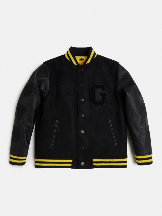 бомбардировач с принт на батман Guess Black