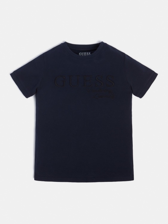 предна тениска с лого Guess Blue