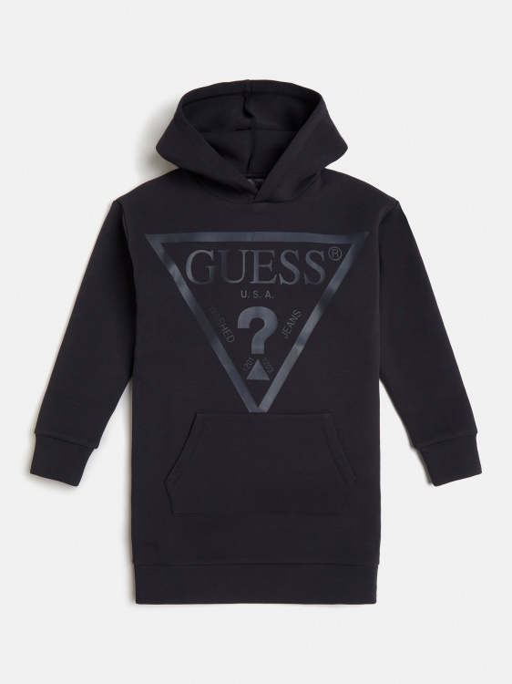 активна рокля с триъгълно лого тъмно сиво Guess