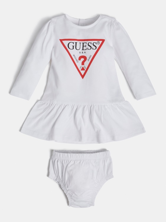 комплект рокля и бикини с бял триъгълник Guess