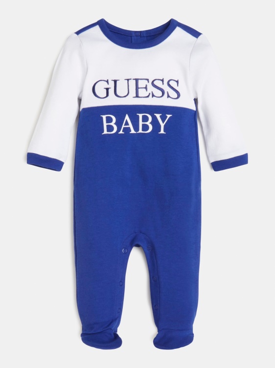 Guess предно лого гащеризон син