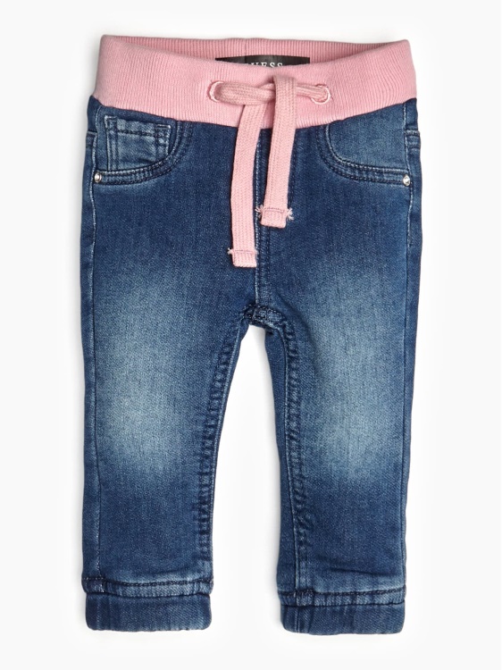 синя вложка на талията, използвани дънки Guess