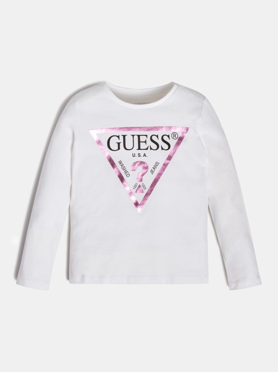 Guess бяла тениска с щампа
