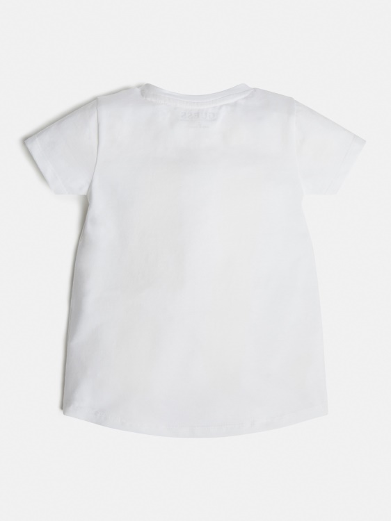 Guess Fashion бяла тениска с предно лого
