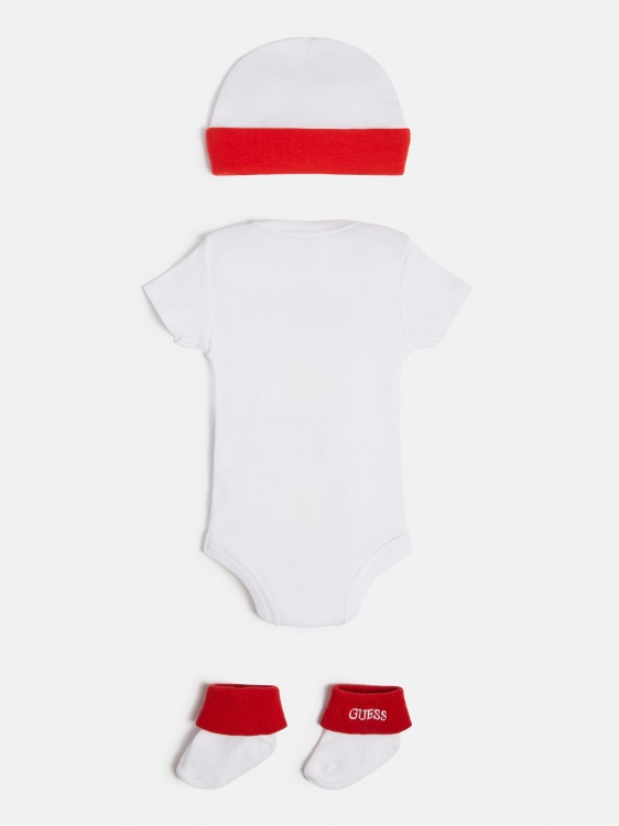 памучен комплект Guess бял