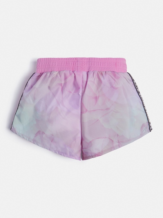 активни къси панталони с розов цял принт Guess