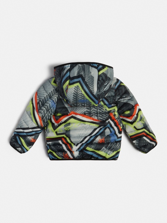 цял принт Puffer Guess сив мулти