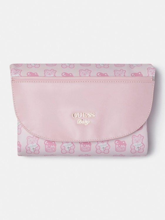 розово Guess подложка за повиване на новородено