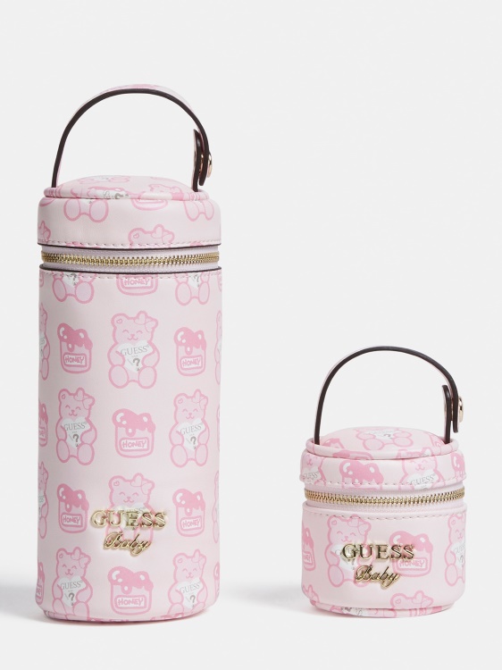 Guess комплект аксесоари за новородено розово
