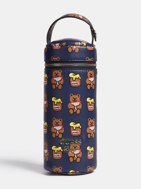 Guess калъф за държач за шише за новородено син мулти