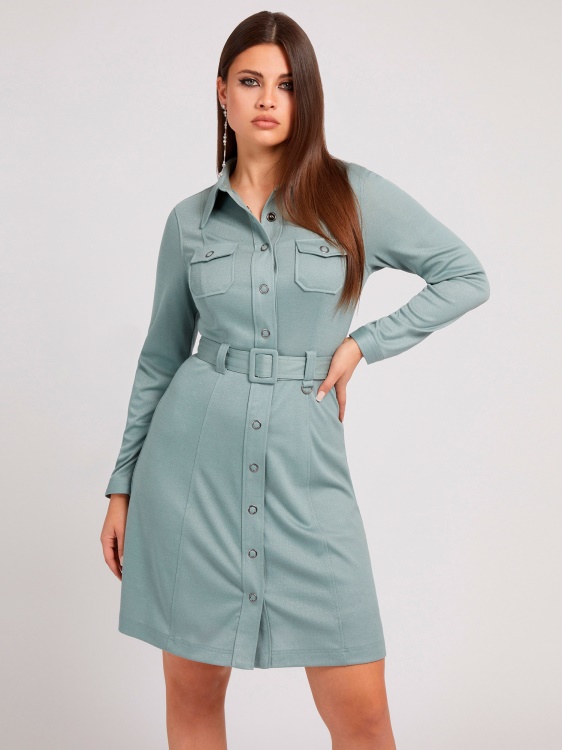 синя рокля Chemisier Guess