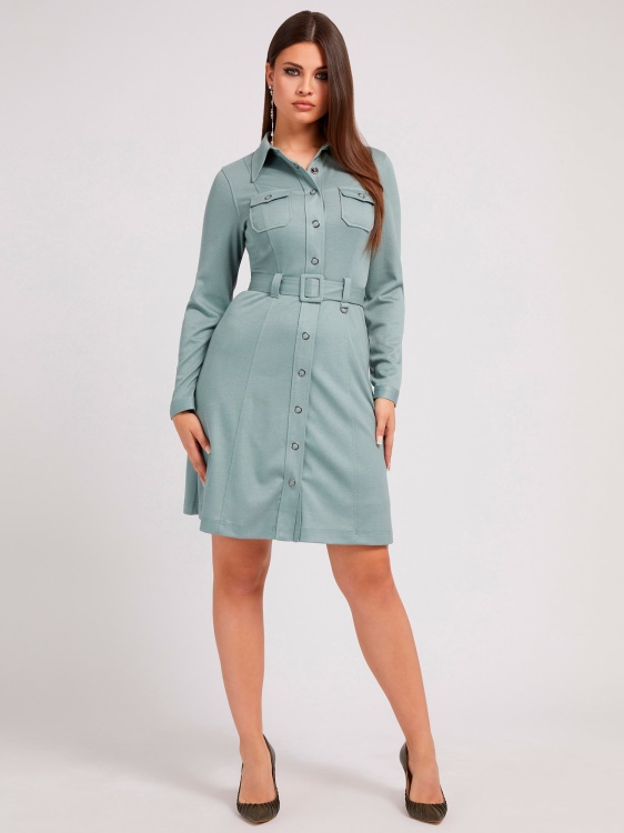 синя рокля Chemisier Guess