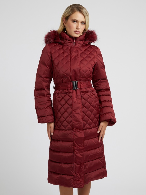 Guess Real Long Puffer червено