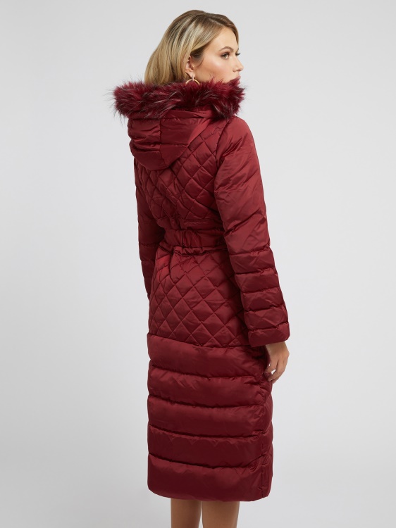 Guess Real Long Puffer червено