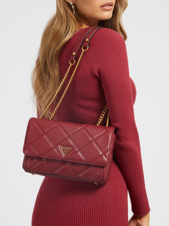 Cessily ватирани кръстосано тяло Guess червено