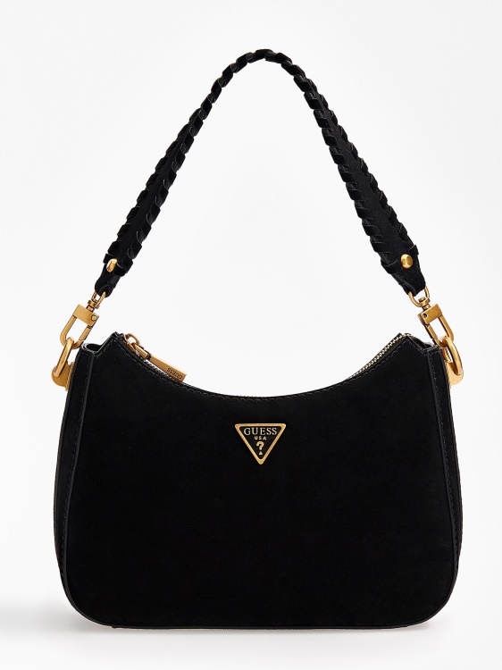 Guess Kaoma Suede мини чанта през рамо черна