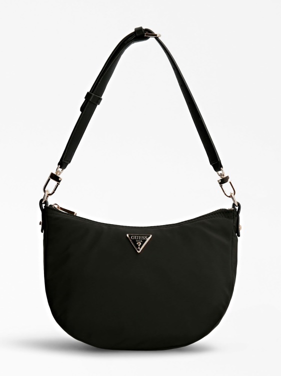 Guess Black Eco Gemma Hobo Bag подвижна дръжка