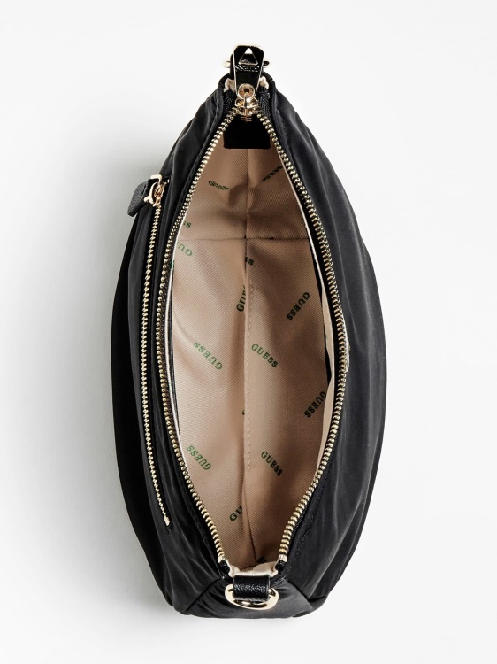 Guess Black Eco Gemma Hobo Bag подвижна дръжка