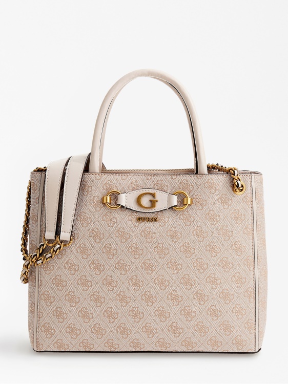 крем Izzy 4g лого макси чанта Guess