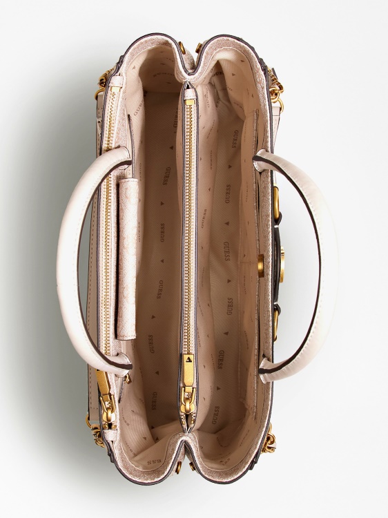 крем Izzy 4g лого макси чанта Guess