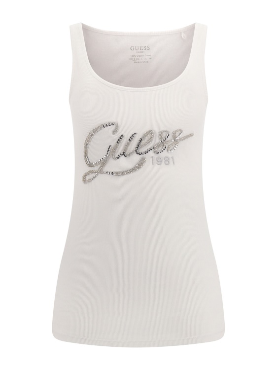 потник с лого на кристали Guess